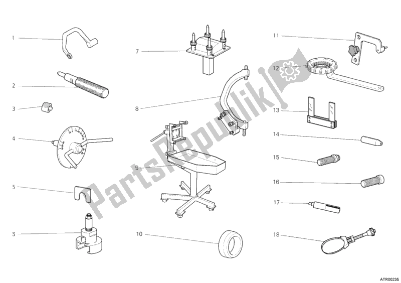All parts for the Workshop Service Tools, Engine I of the Ducati Streetfighter S 1100 2011
